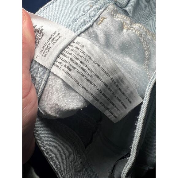 Hollister button fly patchwork raw hem high waisted shorts womens 28 eclectic - Picture 6 of 9